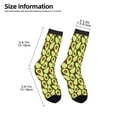 thumbnail image 2 of Fuzoiu Avocado Print Kids Socks For Boys Girls,Grip Crew Socks with Non Slip,Lightweight Stretch Crew Socks,Toddlers Crew Boot Socks, 2 of 5