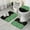 Green Bigfoot And, variant on Beige Bigfoot and Pine Tree Pattern Bathroom Rugs Sets 3 Piece,Toilet Cover Set,Absorbent Non Slip Bathroom Mats Sets with U-Shaped Contour Rug Toilet Rug Set