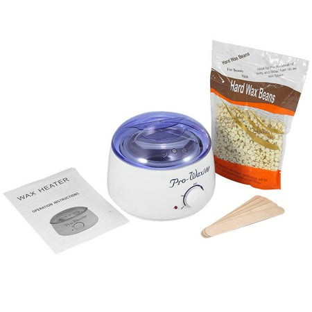 VGEBY Wax Warmer Hair Removal Home Waxing Kit Electric Pot Heater for Rapid Waxing of All Body, Face, Bikini Area, Legs with300g Hard Wax Beans & 5 Wax Applicator