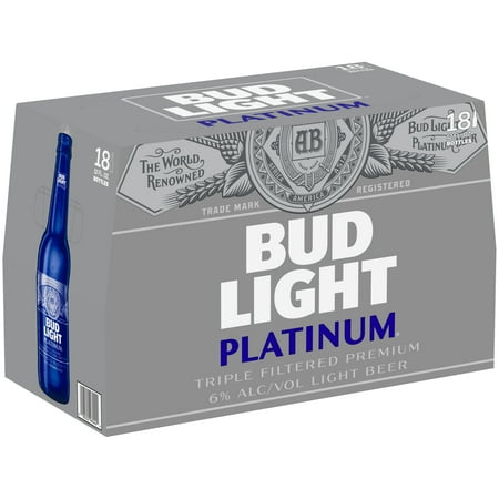 Bud Light Platinum® Beer, 18 Pack 12 fl. oz. Bottles