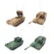 thumbnail image 5 of 4 piezas 1:72 4D modelo de tanque rastreado carro de orugas DIY ensamblar carro modelo ensamblar modelo juguetes para fiesta favores adultos regalo co Hugo Tanques en miniatura, 5 of 10