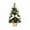 Gold, variant on Linnome 30 CM Mini LED Christmas Tree Set for Tabletop, Small Artificial Christmas Tree with Warm Lights for Home, Office Desk Decor and Holiday Centerpiece