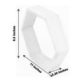 Efavormart 2 Pack | 9" Hexagon Whitewashed Wood Centerpiece, Geometric ...