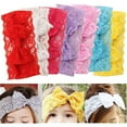thumbnail image 5 of Jiaroswwei Kids Baby Girl Toddler Lace Bowknot Headband Hair Band Headwear Accessories, 5 of 7