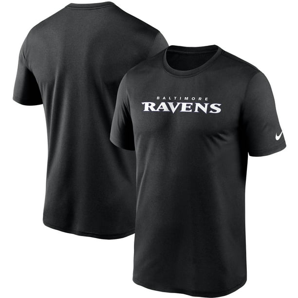 Baltimore Ravens Nike Fan Gear Legend Wordmark Performance T-Shirt ...