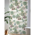 thumbnail image 4 of Sheer Curtains 96 Inches Long, Summer Botanical Semi Sheer Curtains Light Filtering Window Treatment, Farmhouse Retro Garden Plants Watercolor Privacy Voile Drapes for Living Room Bedroom 52x96 Inch, 4 of 7