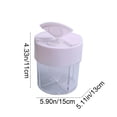 thumbnail image 3 of EDHITNR 6 Compartment Seasoning Container, Clear Plastic Spice Jar with Flip Top Lid, Portable Spice Organizer for Salt Pepper Herbs Stackable Kitchen Storage for Camping Travel, 3 of 7