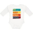 thumbnail image 3 of Inktastic Eat Sleep Rowing Repeat Boys or Girls Long Sleeve Baby Bodysuit, 3 of 5