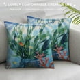 thumbnail image 3 of Qinduosi Pillow Covers Coconut Palm Trees Starfish Throw Pillow Cases Home Sofa Couch Decor Pillows Cushion Cover White, 3 of 5