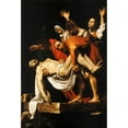 thumbnail image 2 of Caravaggio 11x14 Black Ornate Wood Framed Double Matted Museum Art Print Titled: The Entombment of Christ&nbsp; (1602-1604), 2 of 5