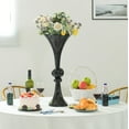 thumbnail image 2 of Decorative Wedding Centerpiece Modern Trumpet Vase Black 24 inch, 2 of 2