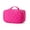 Rose, variant on LEZMORE Double-layer makeup bag toiletry bag rhombus waterproof makeup case nylon storage bag with mirror, Rose
