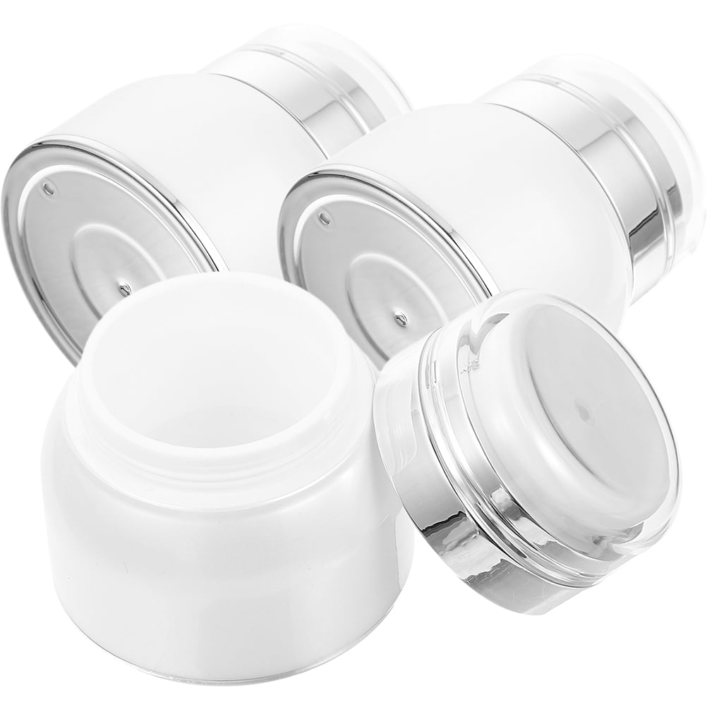 OFFIGAM Set of 3 Airless Pump Bottles for Travel Toiletries, Refillable Containers for Shampoo, Lotion, and Skincare