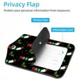 thumbnail image 3 of Square 2Pack PU Leather Christmas Cruise Luggage Tag with Privacy Cover and Stainless Steel Ring - Suitable for Travel Handbags Backpacks Luggage Tags, 3 of 6