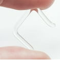 thumbnail image 3 of Reteneur de Nez Septum Transparent en Verre Pyrex Agrafe 16G, 14G, 3 of 5