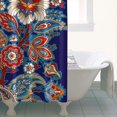 thumbnail image 5 of Elegant Bohemian Shower Curtain - Classic Paisley Floral Pattern with Retro Ethnic Influence, 36x72 Inches, 5 of 5