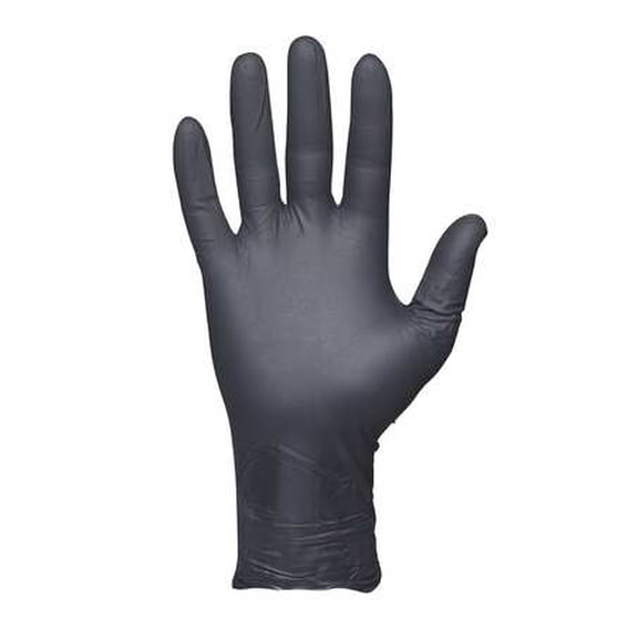 SHOWA REF9700PFS Powder-Free Nitrile Glove - Black, Small - Pack of 50