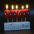 thumbnail image 5 of Velas de cumpleaños de Disney Spiderman, adornos para tartas, velas, suministros para fiestas, decoración de bodas, baby shower, fiesta infantil, regalos de cumpleaños, juguetes, 5 of 5