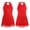 Red, variant on Rhinestones Modern Hip Hop Jazz Dance Performance Costume Girls Glittery Boyshorts Dress