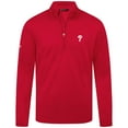 thumbnail image 2 of Men's Levelwear Red Philadelphia Phillies Heron Insignia 2.0 Quarter-Zip Jacket, 2 of 3