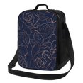 thumbnail image 1 of Xecao Navy Dark Blue for Insulated Lunch Bag for Work School Travel with Adjustable Strap and Zipper Closure Lightweight Thermal Bento Tote, 1 of 7