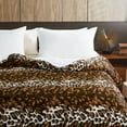 thumbnail image 5 of Home Soft Things Nature Faux Fur & Sherpa Backing Blanket - ML Leopard - Queen (86" x 92"), 5 of 8