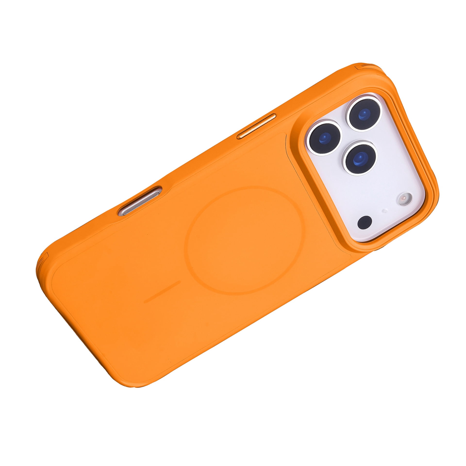 Ultra-Slim Silicone Case with MagSafe Support for iPhone 17 Pro - Orange