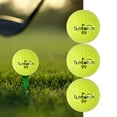 thumbnail image 6 of yotijar 3 Pieces Golf Balls 1.68in Competition Game Ball for Golf Driving Range Yard Yellow, 6 of 8