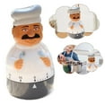 thumbnail image 3 of Mechanical Kitchen Timer with Chef Design, Precise Timing, Audible Alert, Plastic Construction, 3 of 9