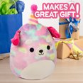 thumbnail image 5 of Squishmallows 12" Delenne The Party Puppy Dog w Party Hat - Official 2026 Jazwares Celebration Plush - Collectible Soft and Squishy Puppy Stuffed Animal Toy - Gift for Kids, 5 of 5