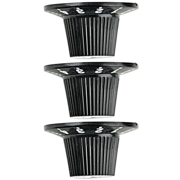 FRCOLOR  3 Pcs Volume Amplifier Knob Bass Knobs Guitar Fret Guitars Black