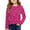 Hot Pink#034, variant on LTTVQM Girls Long Sleeve Shirts Size 7-8 Casual Winter Polka Dots Graphic Tunic Tops Loose Fit Crew Neck Blouses Comfy T-Shirts Hot Pink 7-8 Years