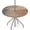 Pinewood Blooms, variant on Stained Wooden Color Round Outdoor Tablecloth with Umbrella Hole, Round Fitted Table Cloth with Elastic Zippered Table Covers 36-44in Waterproof Umbrella Tablecloths Circle Elastic Table Cover