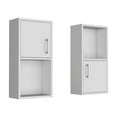 thumbnail image 2 of Wall Mounted Bathroom Medicine Cabinet 24" H, Two Doors, Two Shelves, Easy to assemble White, 2 of 5
