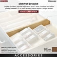 thumbnail image 7 of Rev-A-Shelf Trim-to-Fit Knife Block Drawer Insert Organizer, Walnut, 4WDKB-WN-1, 7 of 7