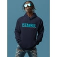 thumbnail image 2 of Istanbul Turkey Aqua Banner  Hoodie Men -Image by Shutterstock, Male 5X-Large, 2 of 4