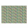 thumbnail image 1 of Easter Cutting Board, Pale Blue Backdrop with Curly and Floral Motifs in Doodle Style, Decorative Tempered Glass Cutting and Serving Board, Small Size, Multicolor, by Ambesonne, 1 of 1