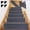 01#Gray, variant on Bxaolu Indoor/Outdoor Hose-Wash Striped Design Non-Slip Self Adhesive 8" x 30" Modern Stair Treads for Stairs, Garage, Patio, 4 Pack, Gray