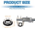 thumbnail image 2 of Uxcell Sink Overflow Ring, Bathroom Sink Overflow Drain Cover for Kitchen Basin Matte Black, 2 of 7