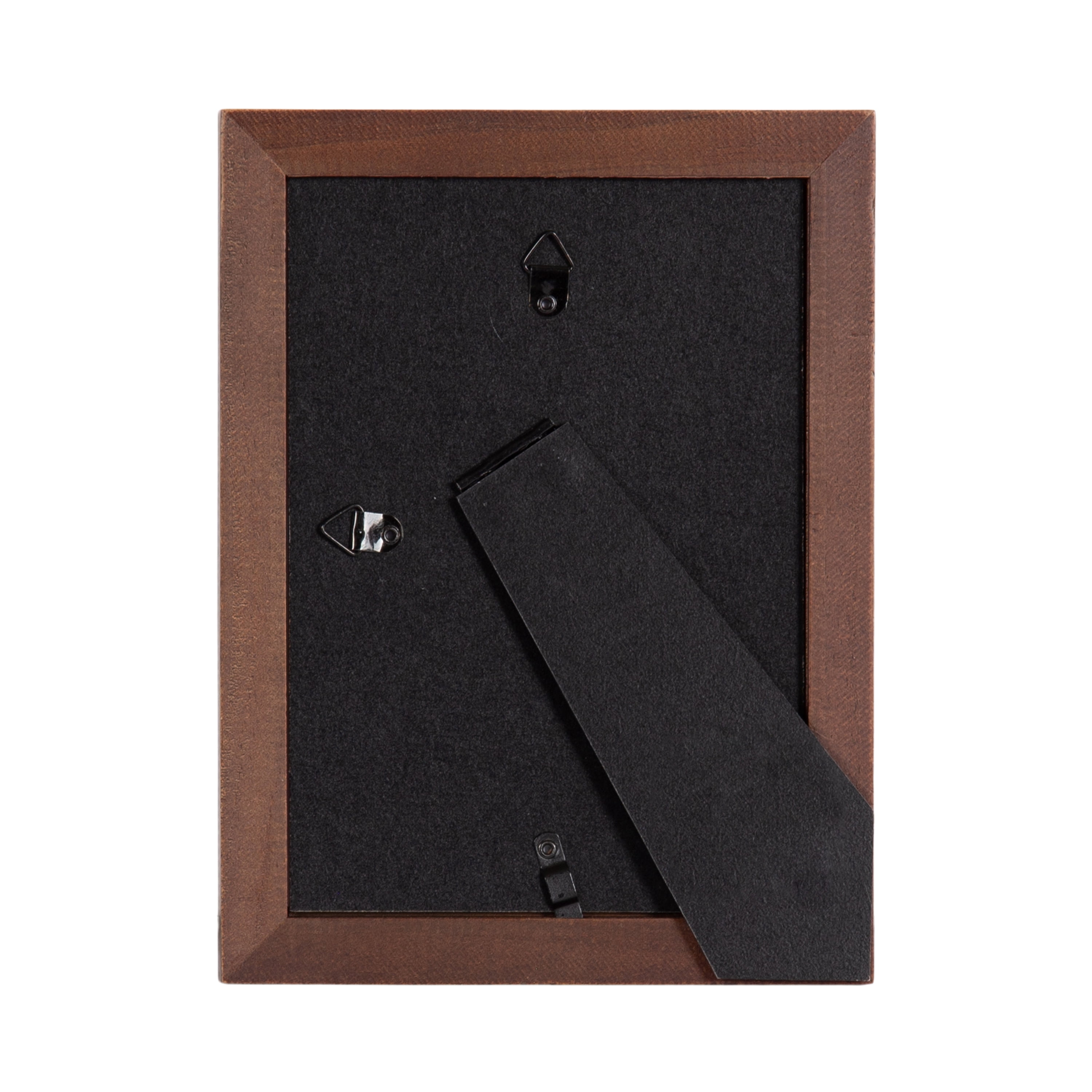 DesignOvation – 5x7 Picture Frame – Spindle Dark Walnut Tabletop Photo Frame