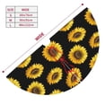 thumbnail image 3 of Lsque Sunflower (2) Print Christmas Tree Skirt, Tree Skirt with Ties or Velcro, Perfect for Holiday Decorations, Halloween, and New Year-48", 3 of 7