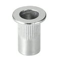 thumbnail image 4 of Unique Bargains #8-32 Écrous à Rivet en Alliage d'Aluminium Tête Plate Filetée Argent 100 Pcs, 4 of 5