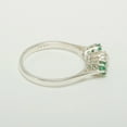 thumbnail image 3 of LBG 10k White Gold Cultured Pearl & Emerald Womens Promise Ring - Size 5.75, 3 of 6