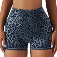 thumbnail image 1 of Pantalones cortos de yoga de leopardo, cintura alta, levantamiento de glúteos, fitness, entrenamiento atlético, pantalones cortos para correr, pilates, tenis, 1 of 6