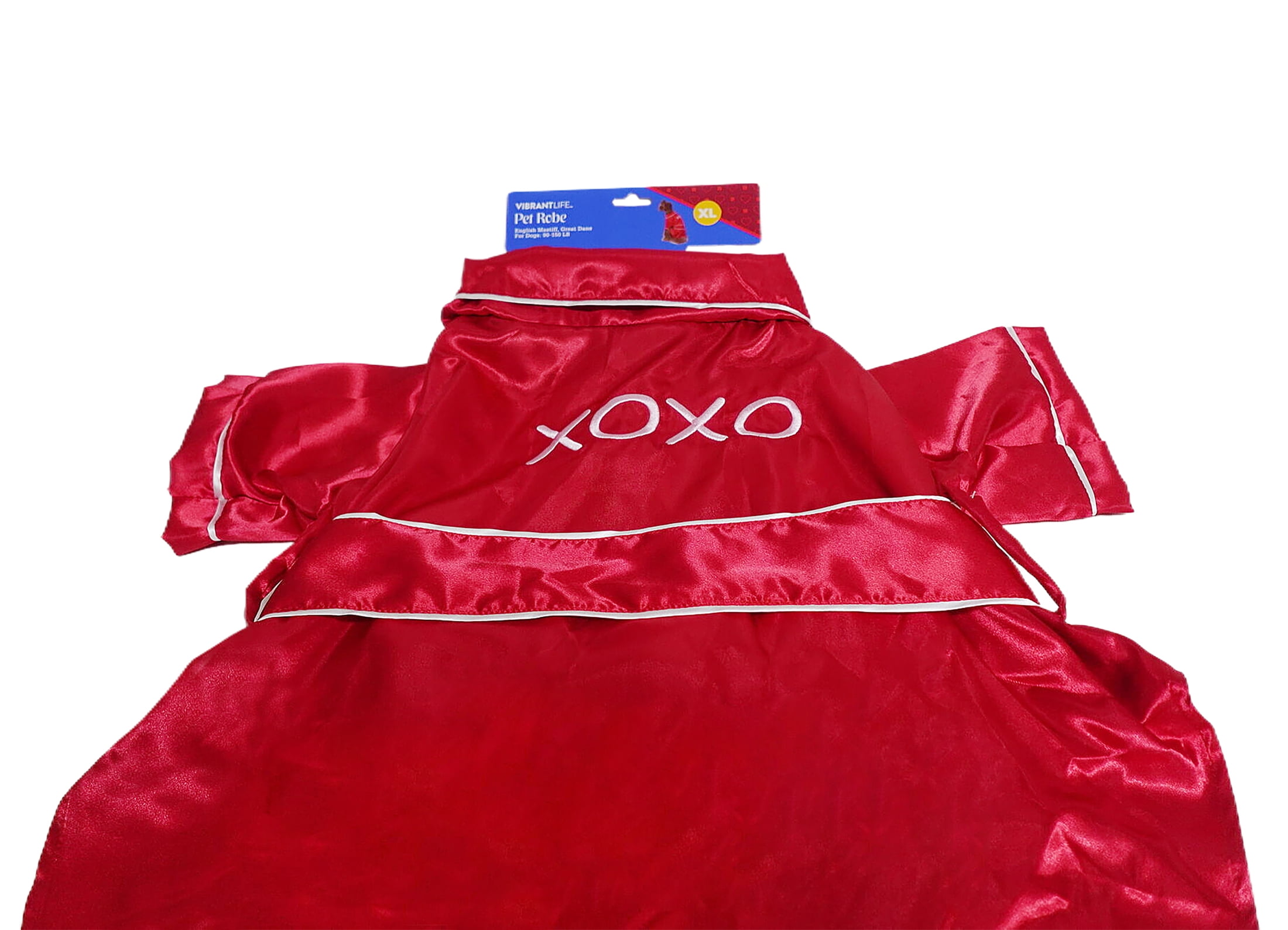 Vibrant Life Valentine's Day Pet Robe, XOXO, Red, XL