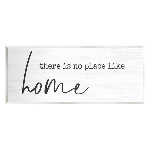 Stupell Industries No Place Like Home Phrase Graphic Art Unframed Art Print Wall Art, Design by Anna Quach