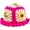 Hot Pink, variant on Women's Floral Applique Crochet Bucket Hats Knit Caps