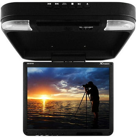 XO Vision 15" Overhead Monitor w/ Built-In DVD Player