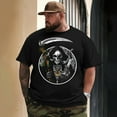 thumbnail image 3 of Men T Shirt for Big & Tall Man Graphic Short Sleeve Plus Size Oversized Tee Tshirts 2XL T0 5DLS 018, 3 of 9