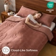 thumbnail image 4 of Regency Heights Full/Queen Size Comforter Set – Clay Striped Woven Bedding, 4-Piece Bed set with Body Pillow Sham, Machine Washable for All Seasons, 4 of 9